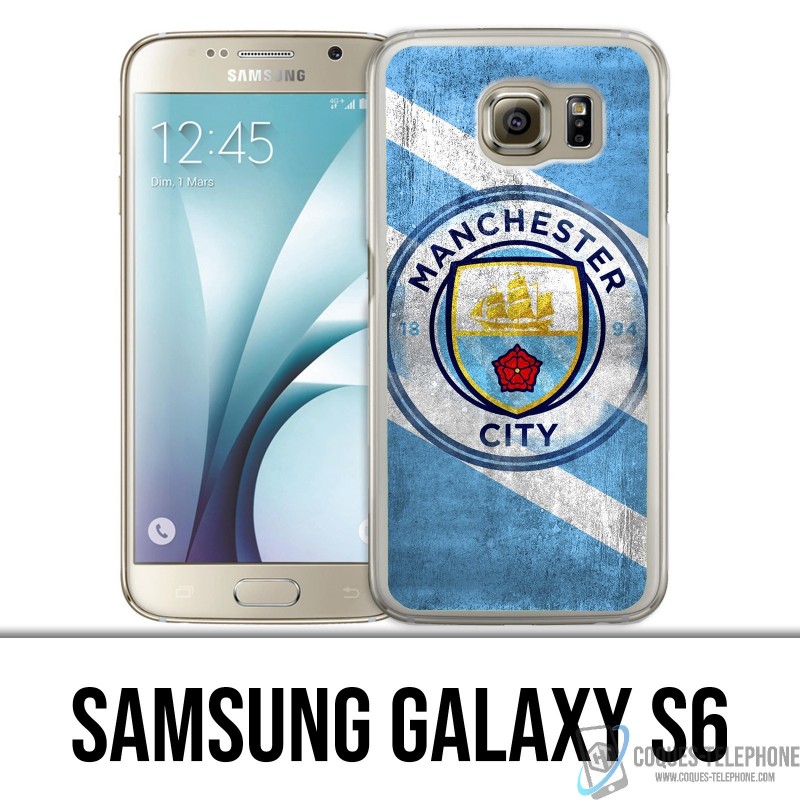 Coque Samsung Galaxy S6 - Manchester Football Grunge