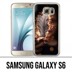 Coque Samsung Galaxy S6 - Plume feu