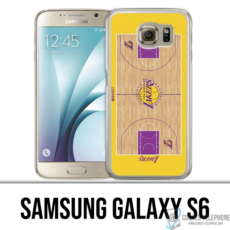 Case Samsung Galaxy S6 - NBA Lakers besketball field
