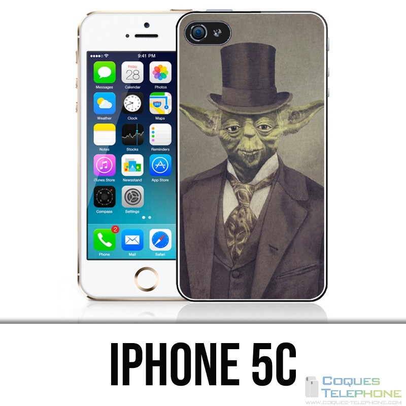 Coque iPhone 5C - Star Wars Vintage Yoda