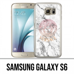 Samsung Galaxy S6 Case - Versace weißer Marmor