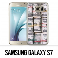 Coque Samsung Galaxy S7 - Billets Dollars rouleaux