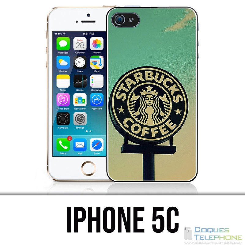 Custodia per iPhone 5C - Starbucks Vintage
