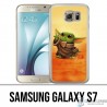 Coque Samsung Galaxy S7 - Star Wars baby Yoda Fanart