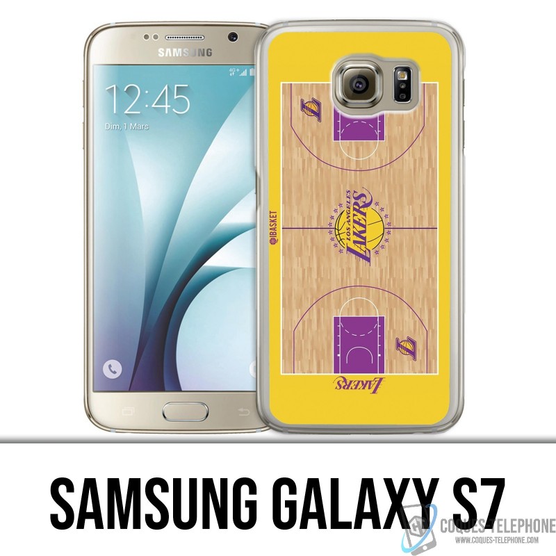 Funda Samsung Galaxy S7 - Campo de baloncesto de los Lakers de la NBA