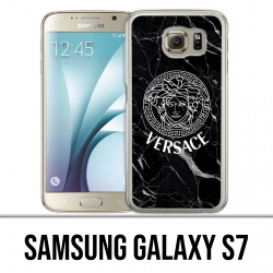 Coque Samsung Galaxy S7 - Versace marbre noir