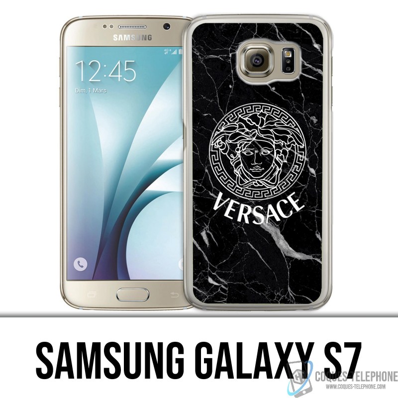 Samsung Galaxy S7 Case - Versace Black Marble
