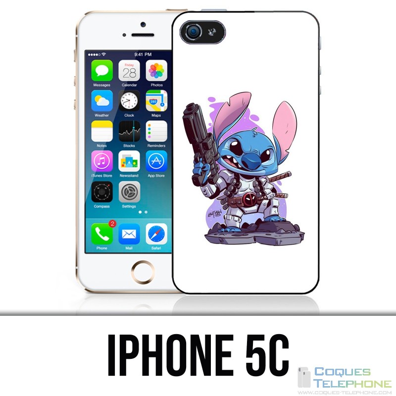 Coque iPhone 5C - Stitch Deadpool