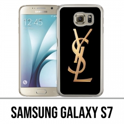 Coque Samsung Galaxy S7 - YSL Yves Saint Laurent Gold Logo