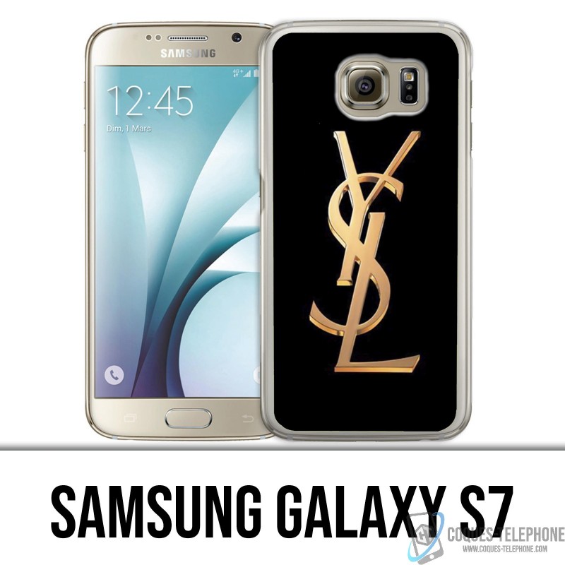 Funda Samsung Galaxy S7 - YSL Yves Saint Laurent Logotipo de oro