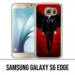 Coque Samsung Galaxy S6 edge - Lucifer ailes mur