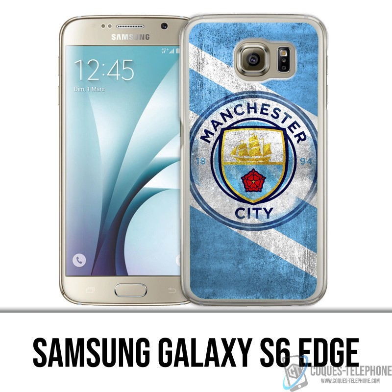 Coque Samsung Galaxy S6 edge - Manchester Football Grunge