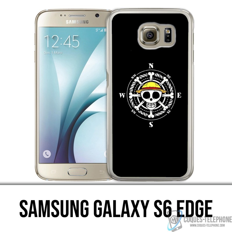 Bordo Samsung Galaxy S6 - Custodia con logo a bussola in un pezzo unico