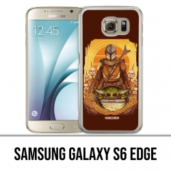 Custodia Samsung Galaxy S6 bordo S6 - Star Wars Mandalorian Yoda fanart