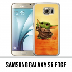Coque Samsung Galaxy S6 edge - Star Wars baby Yoda Fanart