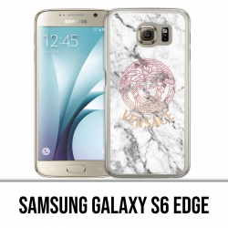 Coque Samsung Galaxy S6 edge - Versace marbre blanc