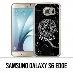 Samsung Galaxy S6 KantenCase - Versace schwarzer Marmor