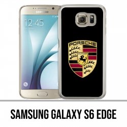 Coque Samsung Galaxy S6 edge - Porsche Logo Noir