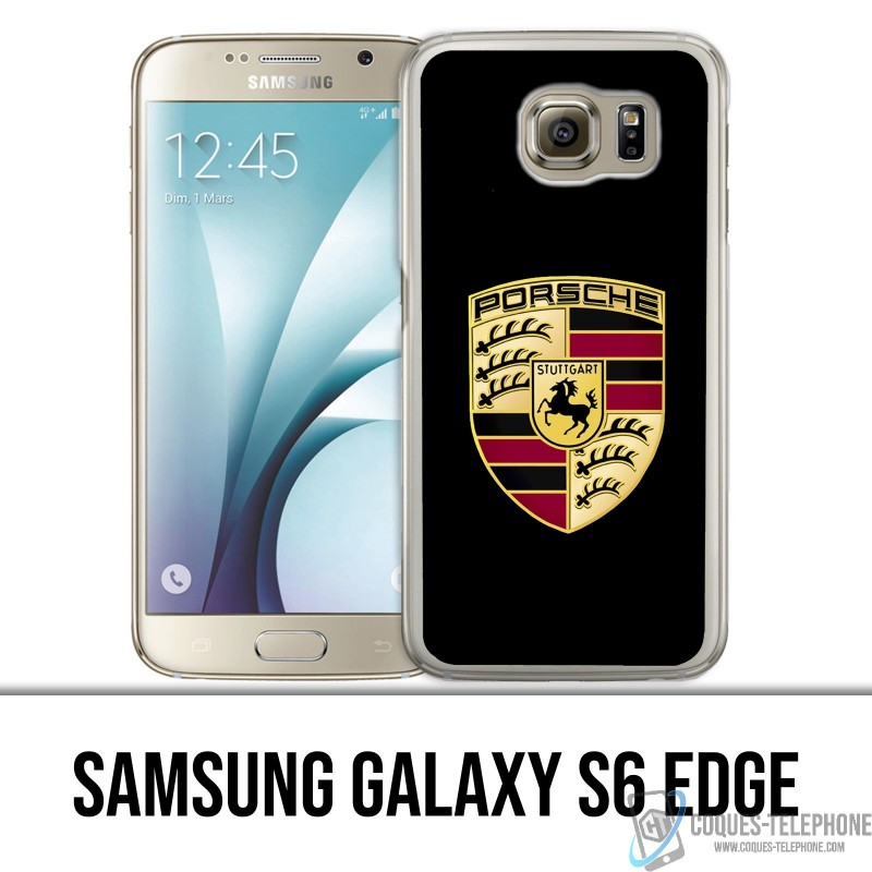 Samsung Galaxy S6 bordo guscio - Porsche Logo Nero