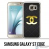 Samsung Galaxy S7 bordo guscio S7 - Logo in pelle Chanel