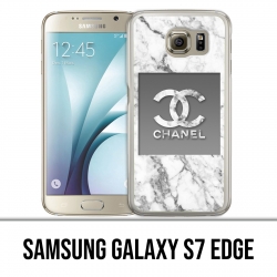 Samsung Galaxy S7 Randmuschel - Chanel Marmor weiß