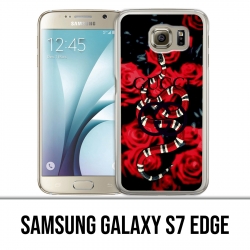 Funda Samsung Galaxy S7 - Rosa de la serpiente Gucci