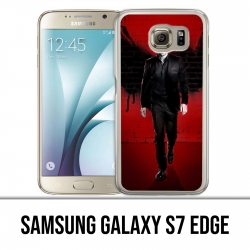 Coque Samsung Galaxy S7 edge - Lucifer ailes mur