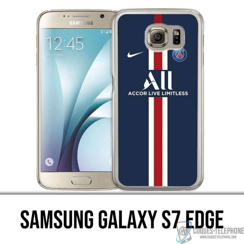 Coque Samsung Galaxy S7 edge - Maillot PSG Football 2020