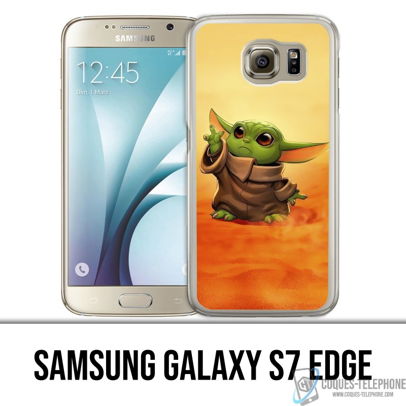 Samsung Galaxy S7 edge Case - Star Wars baby Yoda Fanart