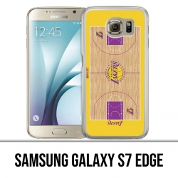 Coque Samsung Galaxy S7 edge - Terrain besketball Lakers NBA