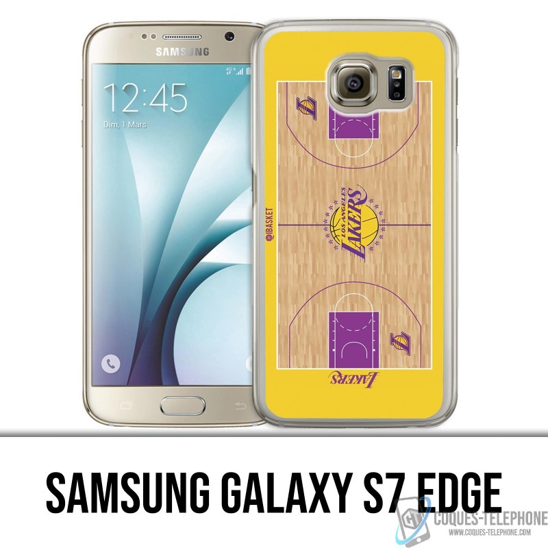 Samsung Galaxy S7 Edge Case - NBA Lakers Besketballfeld