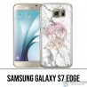 Samsung Galaxy S7 KantenCase - Versace weißer Marmor