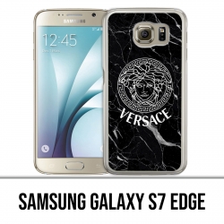 Samsung Galaxy S7 Randmuschel - Versace schwarzer Marmor