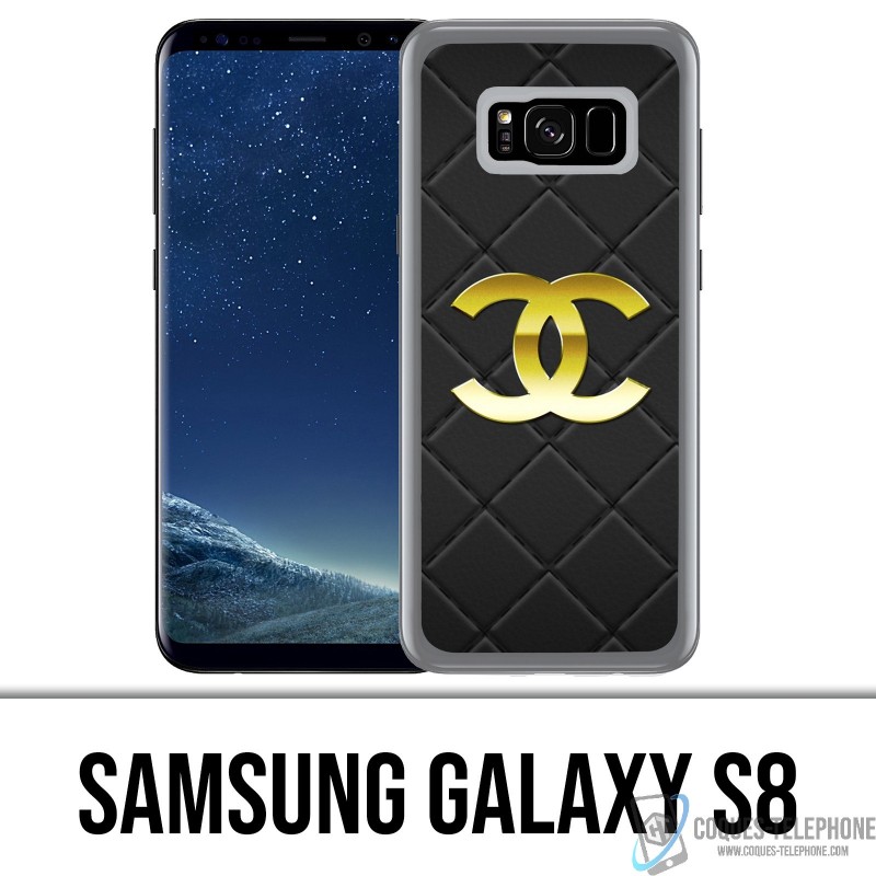 Samsung Galaxy S8-Case - Chanel-Leder-Logo