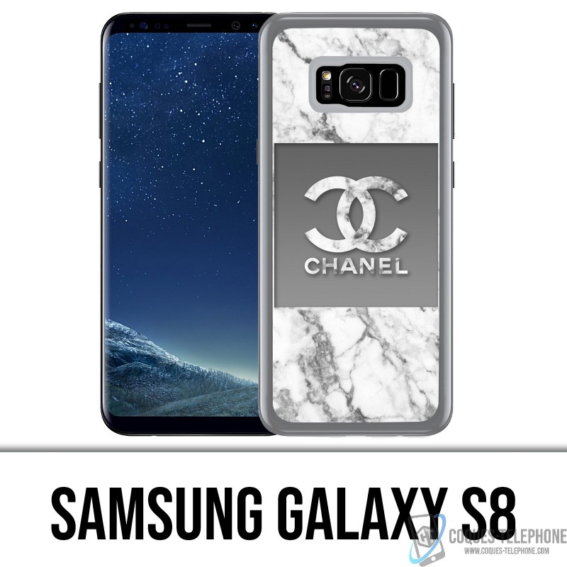 Coque Samsung Galaxy S8 - Chanel Marbre Blanc
