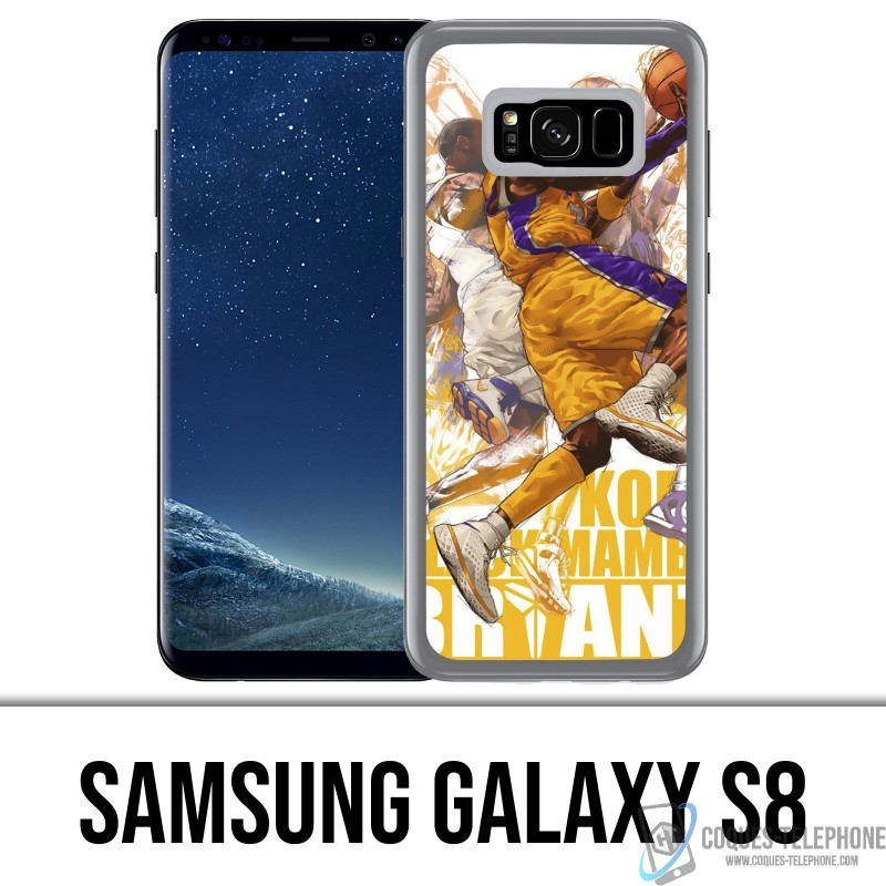 Coque Samsung Galaxy S8 - Kobe Bryant Cartoon NBA
