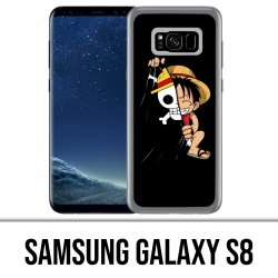 Coque Samsung Galaxy S8 - One Piece baby Luffy Drapeau