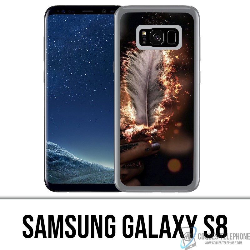 Coque Samsung Galaxy S8 - Plume feu