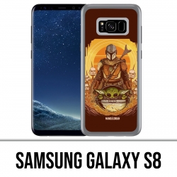 Samsung Galaxy S8 Case - Star Wars Mandalorian Yoda Fanart