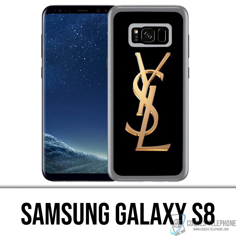 Case Samsung Galaxy S8 - YSL Yves Saint Laurent Gold Logo
