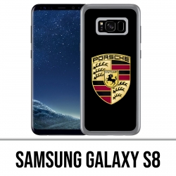 Samsung Galaxy S8 Funda - Logotipo de Porsche Negro