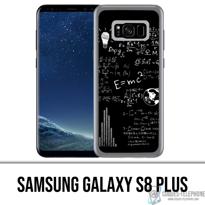 Coque Samsung Galaxy S8 PLUS - E égale MC 2 tableau noir