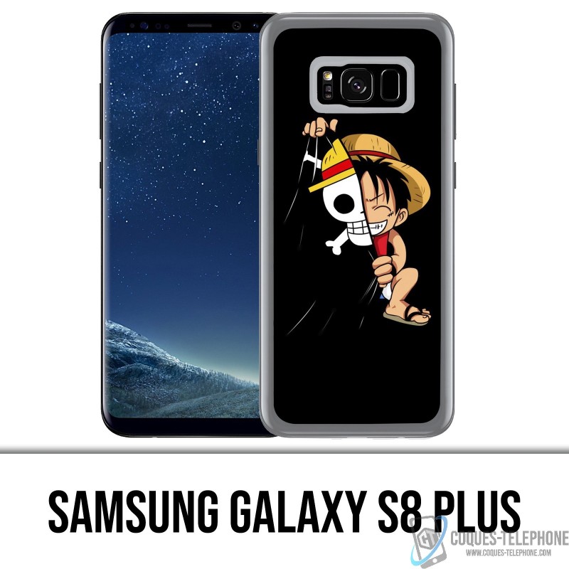 Coque Samsung Galaxy S8 PLUS - One Piece baby Luffy Drapeau