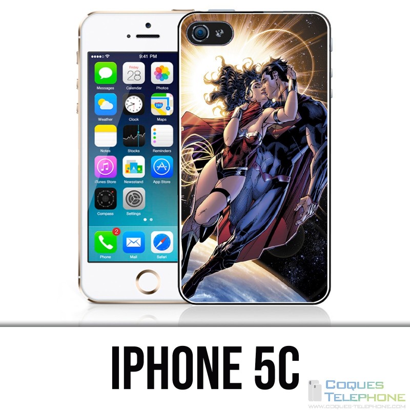 Funda iPhone 5C - Superman Wonderwoman