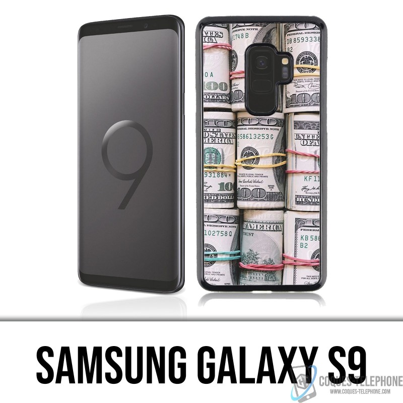 Coque Samsung Galaxy S9 - Billets Dollars rouleaux
