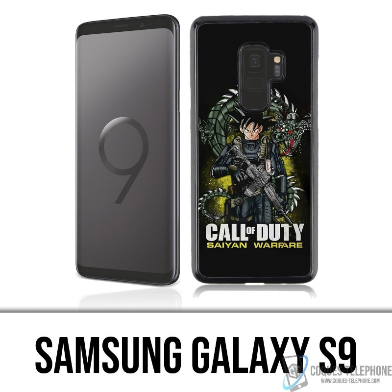 Case Samsung Galaxy S9 - Aufruf der Pflicht x Dragon Ball Saiyan-Kriegsführung