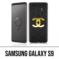 Funda para el Samsung Galaxy S9 - Logotipo de cuero de Chanel
