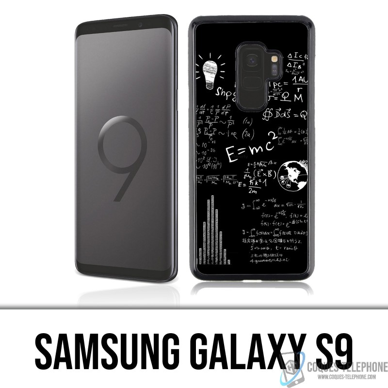 Coque Samsung Galaxy S9 - E égale MC 2 tableau noir