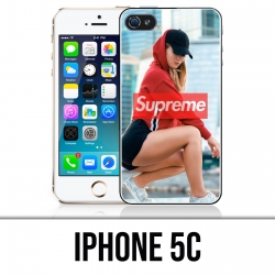 Coque iPhone 5C - Supreme Girl Dos