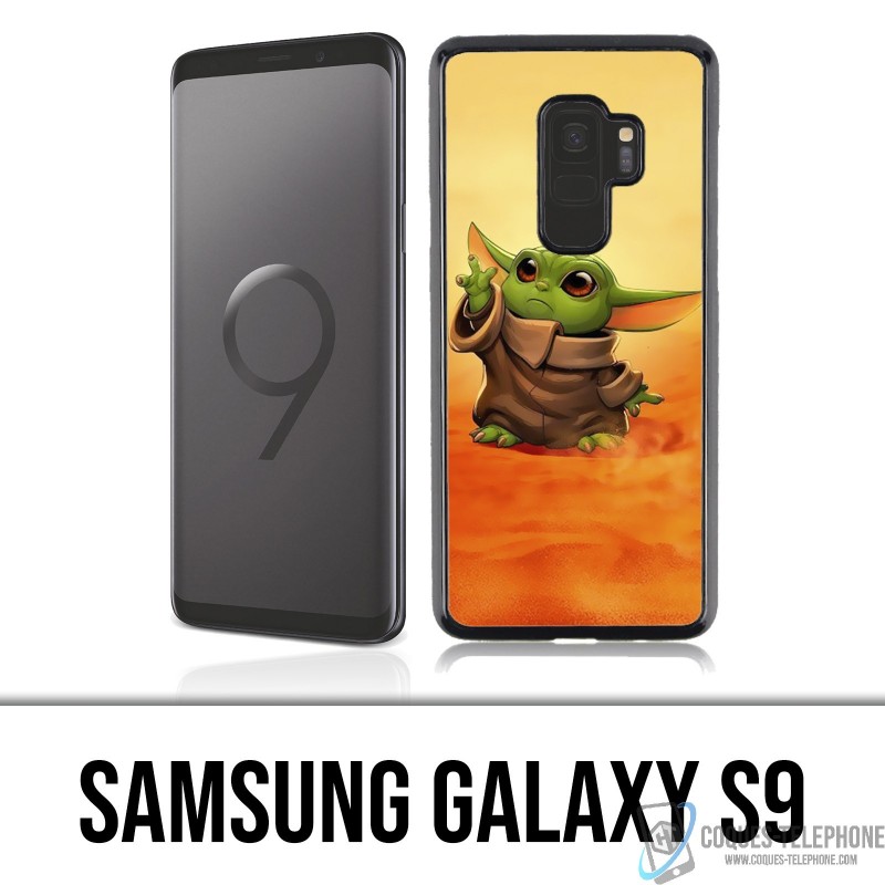 Case Samsung Galaxy S9 - Star Wars baby Yoda Fanart